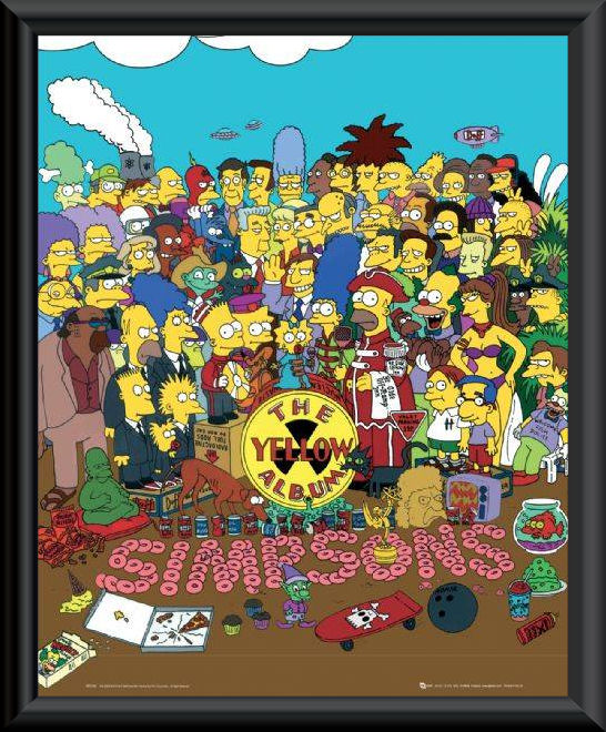 The Simpsons Yellow Album Framed Mini Poster :: Simpsons :: Television ...